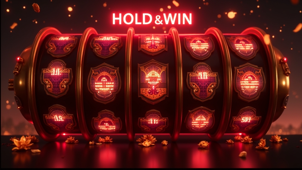 Hold and win bonus screen with locked symbols and collected prizes
